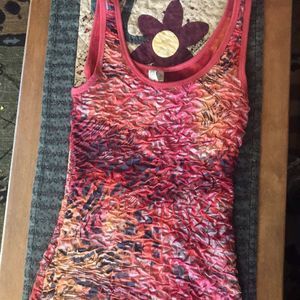 Red and orange tank top